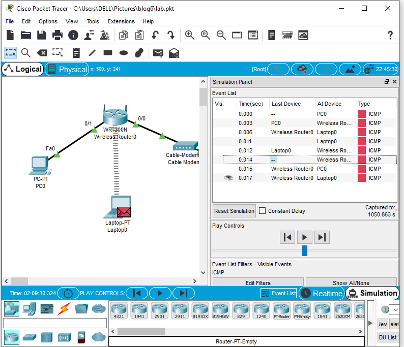Cisco-Packet-Tracer-ตอนที่-7-Simulation-Mode